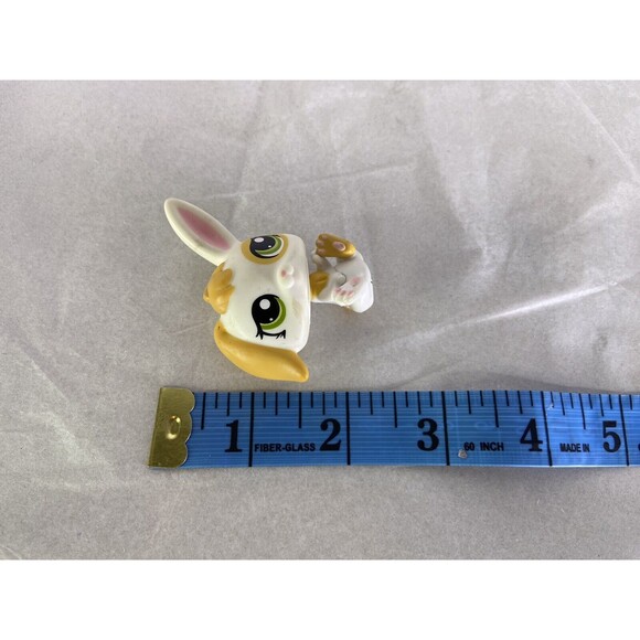 Littlest Pet Shop LPS 1417 Bunny Rabbit Figure Toy Ear Up Authentic Hasbro - Picture 5 of 5